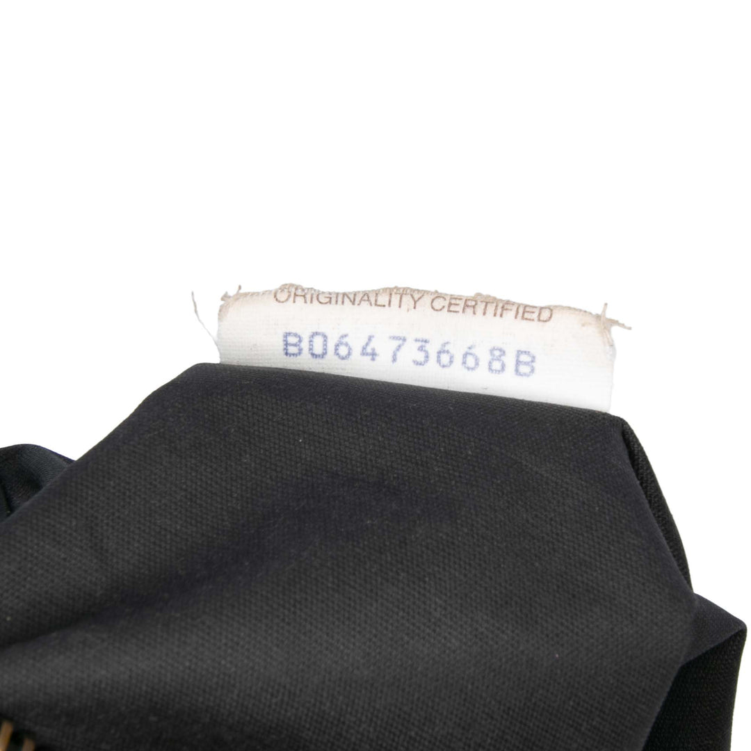 Leather Intrecciato Clutch Black - Gaby Paris