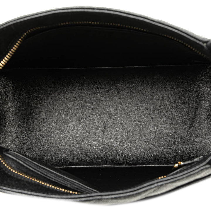 Caviar Medallion Tote Black - Gaby Paris