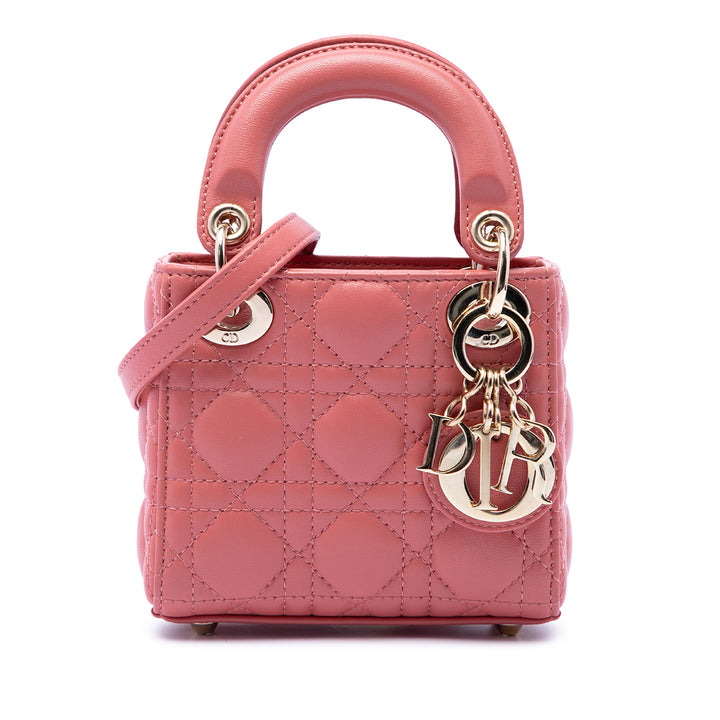 Dior Micro Cuir d'agneau Cannage Lady Dior