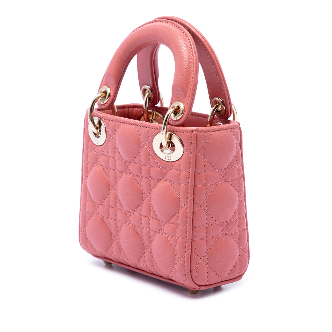 Dior Micro Cuir d'agneau Cannage Lady Dior