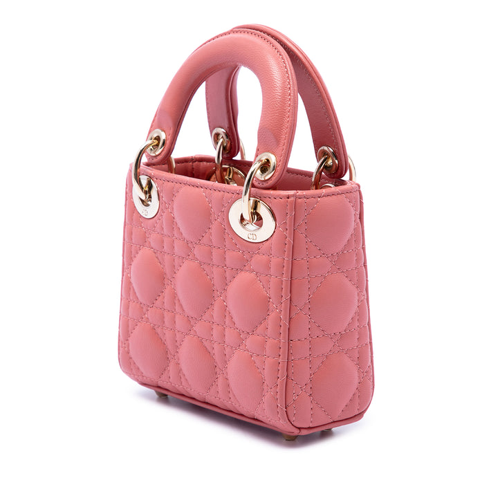 Dior Micro Cuir d'agneau Cannage Lady Dior