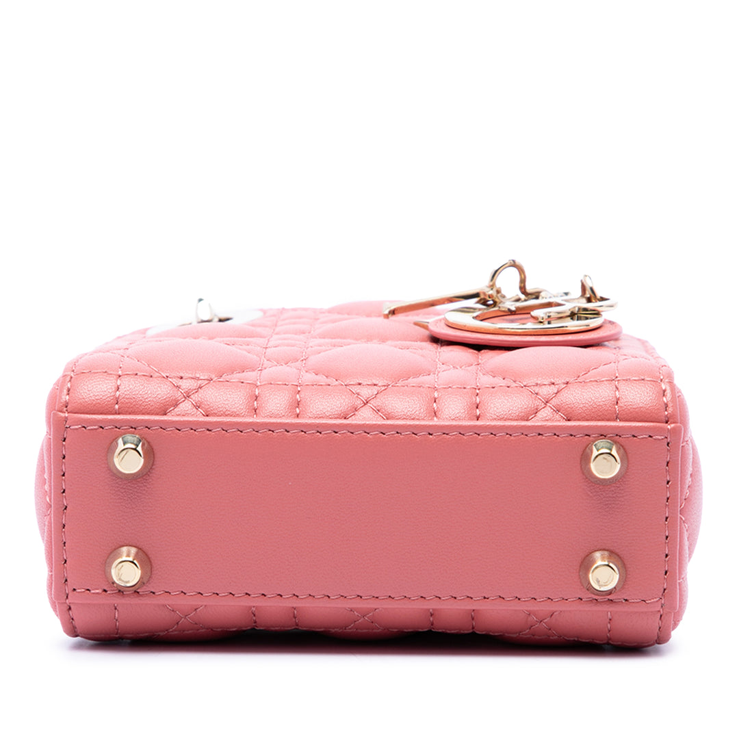 Dior Micro Cuir d'agneau Cannage Lady Dior