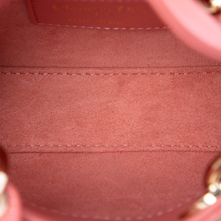 Dior Micro Cuir d'agneau Cannage Lady Dior