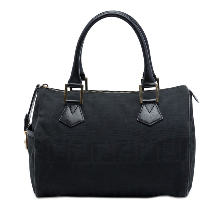Fendi Sac à main Zucca Boston Noir – vue principale – GABY PARIS