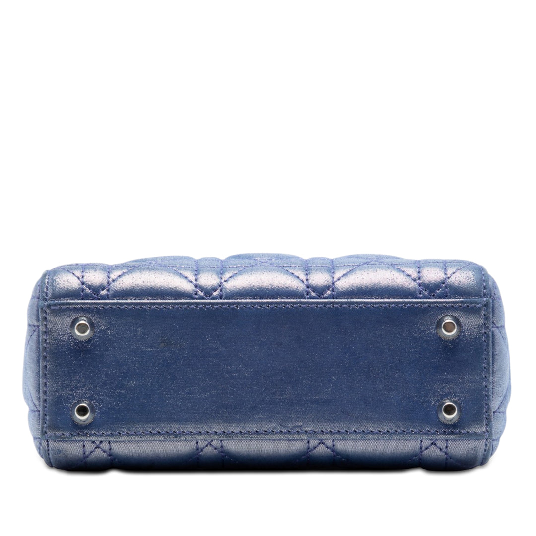 Dior Mini Iridescent Cuir d’agneau Cannage Lady Dior