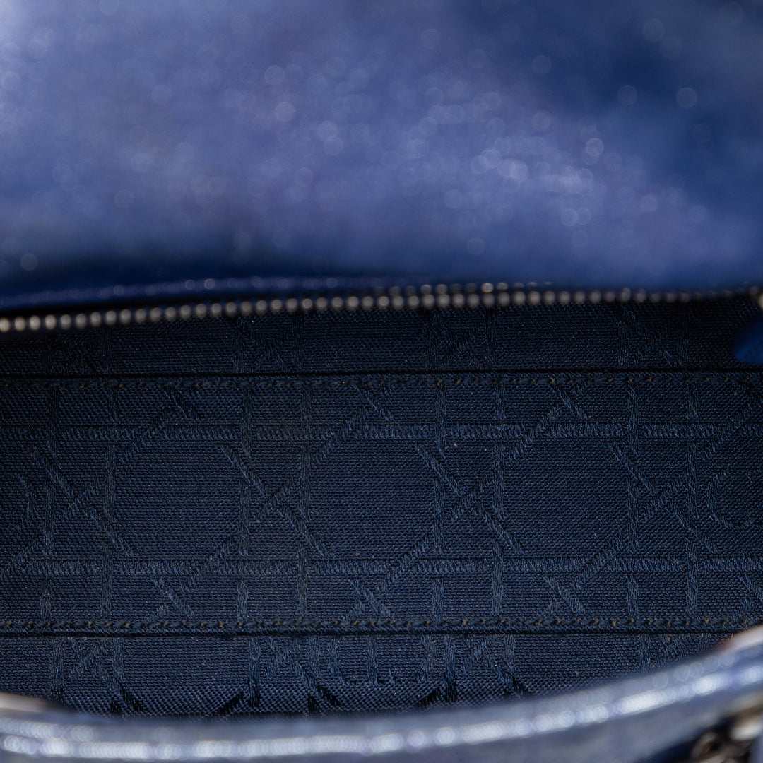 Dior Mini Iridescent Cuir d’agneau Cannage Lady Dior
