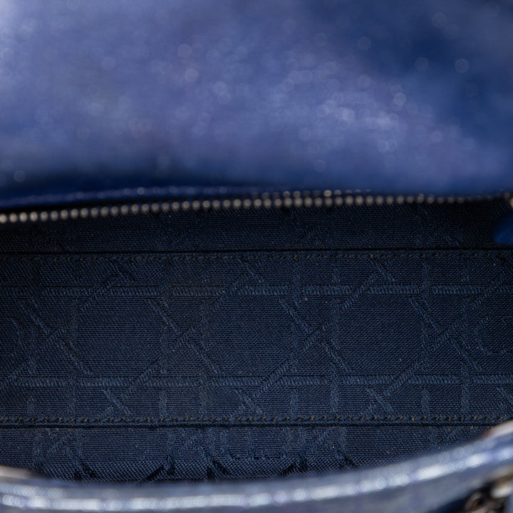 Dior Mini Iridescent Cuir d’agneau Cannage Lady Dior