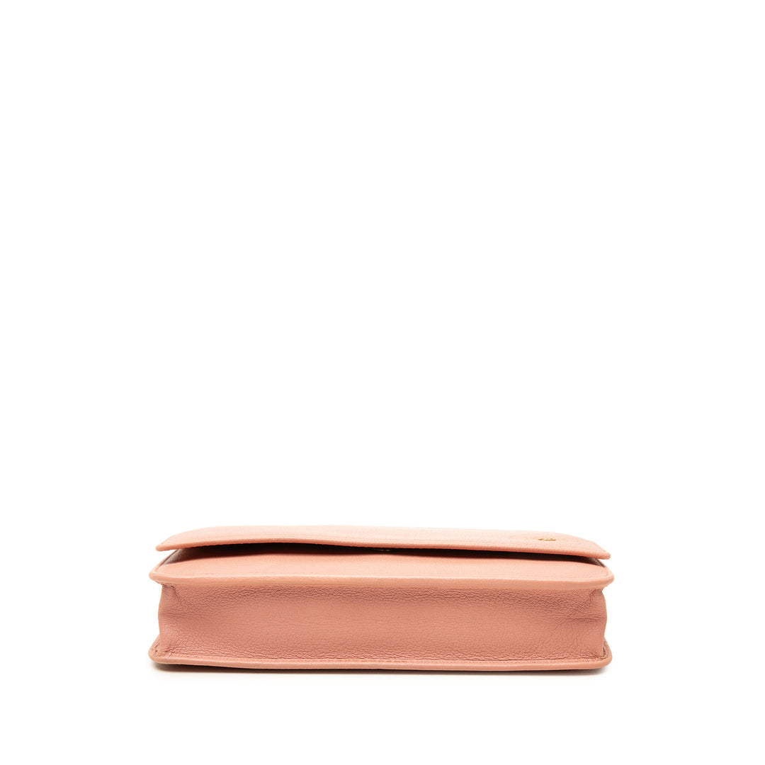 Chanel Sac bandoulière CC Camellia Wallet on Chain Cuir de veau Rose – vue 3 – GABY PARIS