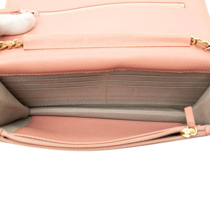 Chanel Sac bandoulière CC Camellia Wallet on Chain Cuir de veau Rose – vue 4 – GABY PARIS