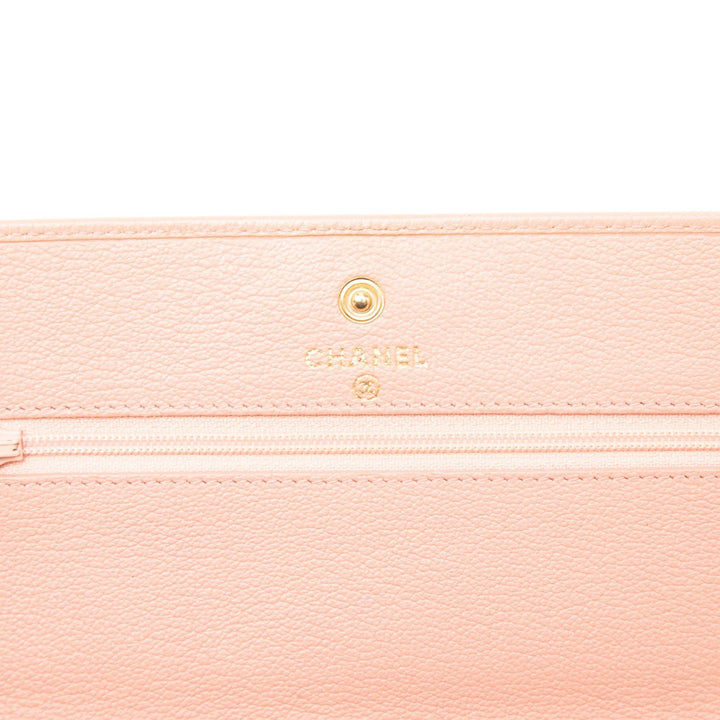 Chanel Sac bandoulière CC Camellia Wallet on Chain Cuir de veau Rose – vue 5 – GABY PARIS