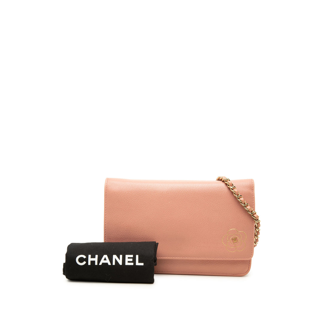Chanel Sac bandoulière CC Camellia Wallet on Chain Cuir de veau Rose – vue 7 – GABY PARIS