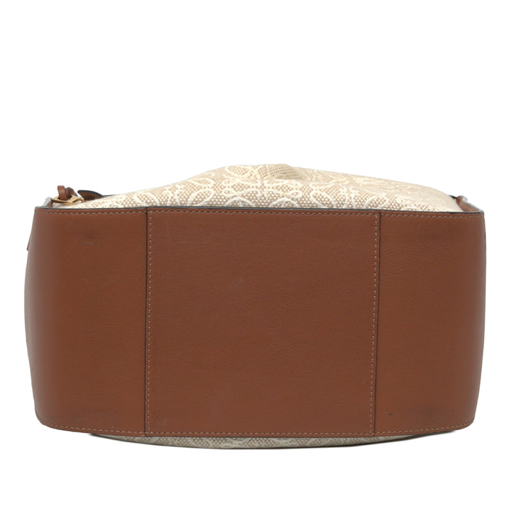 LOEWE Sac à main Anagram Hammock Petit Marron – vue 3 – GABY PARIS