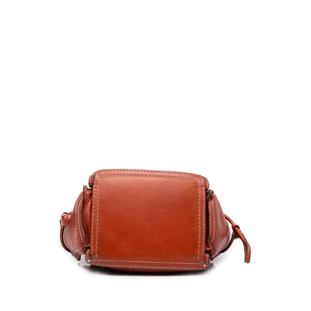 LOEWE Cabas perforé Anagram Punching Orange – vue 3 – GABY PARIS