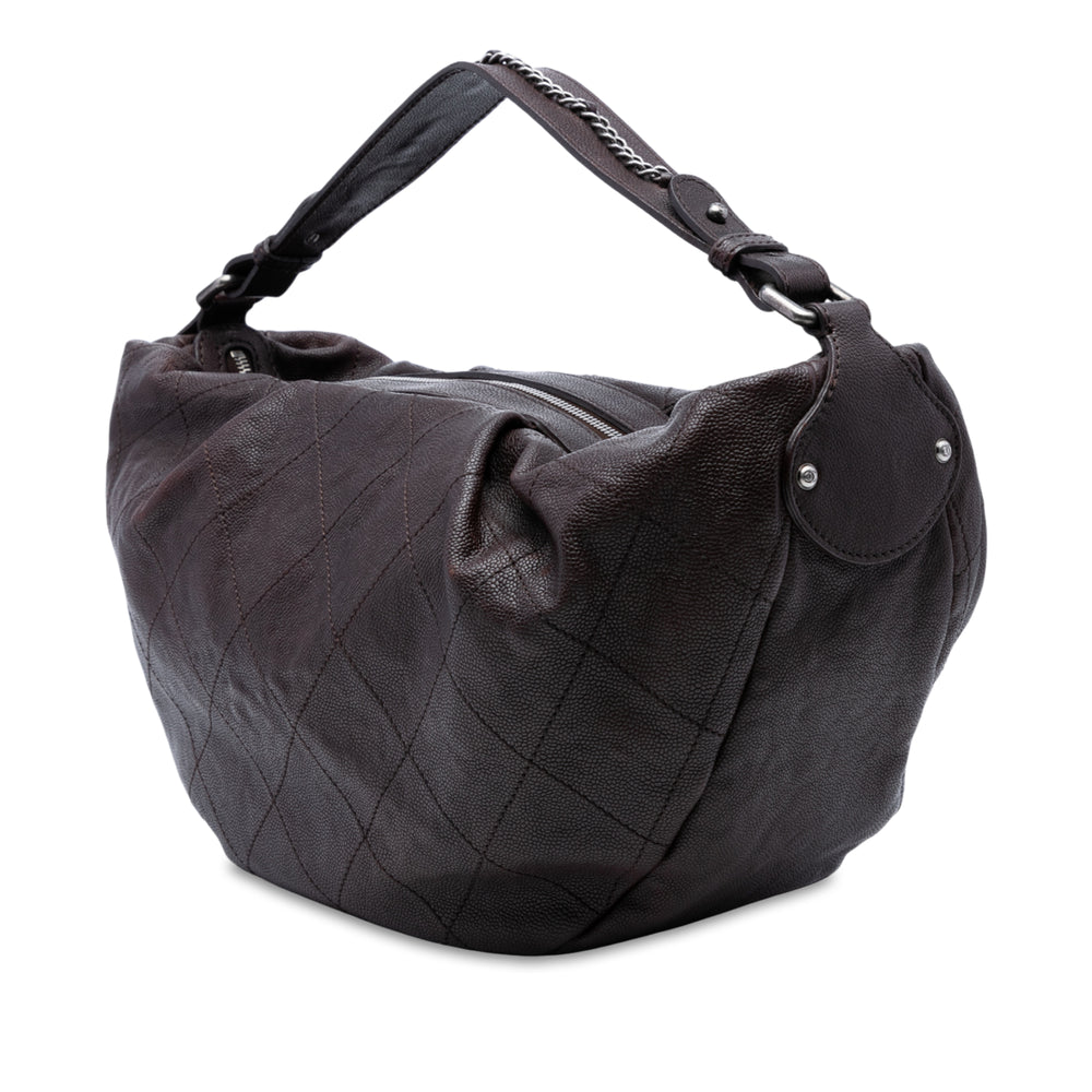 Chanel Large CC Caviar Outdoor Ligne Hobo Marron – GABY PARIS Authentique