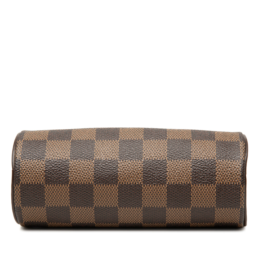 Papillon Pochette Damier Ébène Marron