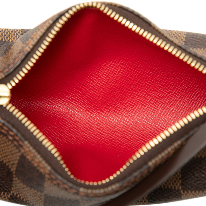Papillon Pochette Damier Ébène Marron