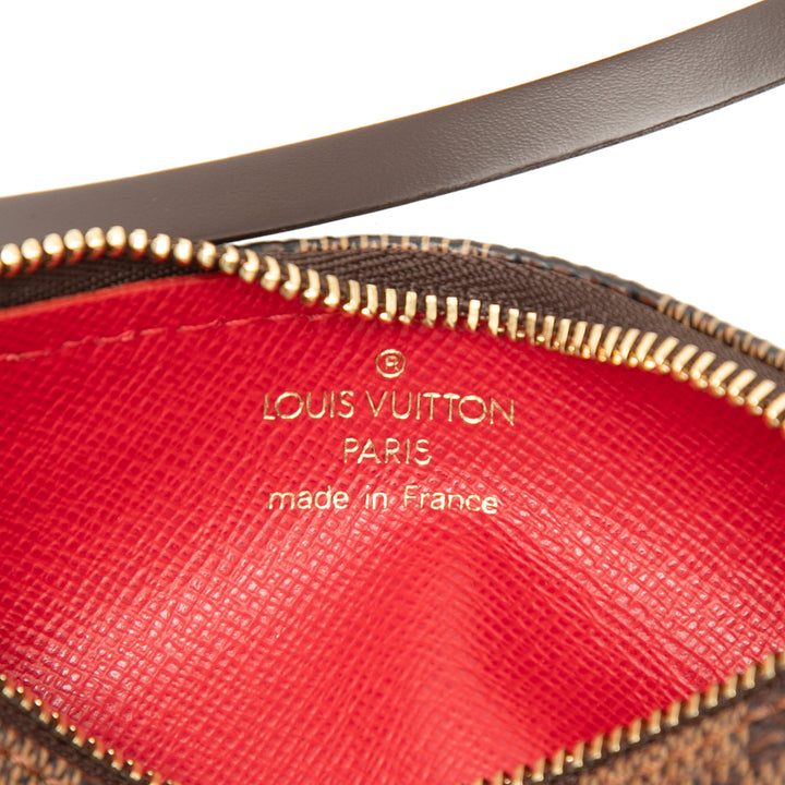 Papillon Pochette Damier Ébène Marron