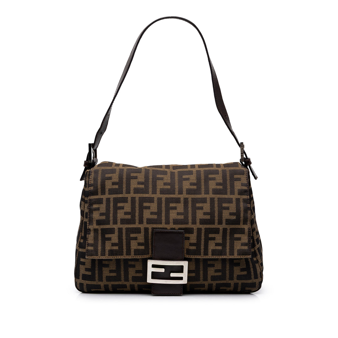 Fendi Sac porté épaule Zucca Mamma Forever Marron – vue principale – GABY PARIS