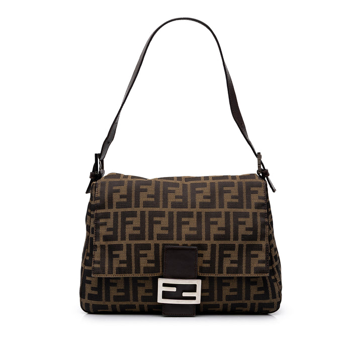 Fendi Sac porté épaule Zucca Mamma Forever Marron – vue principale – GABY PARIS