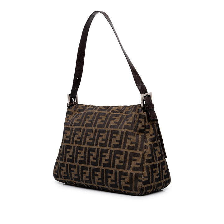 Fendi Sac porté épaule Zucca Mamma Forever Marron – vue 2 – GABY PARIS