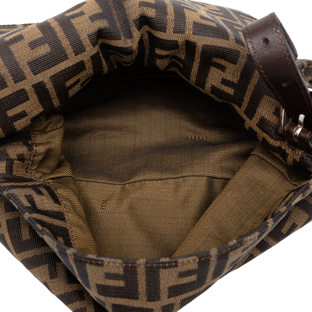 Fendi Sac porté épaule Zucca Mamma Forever Marron – vue 4 – GABY PARIS