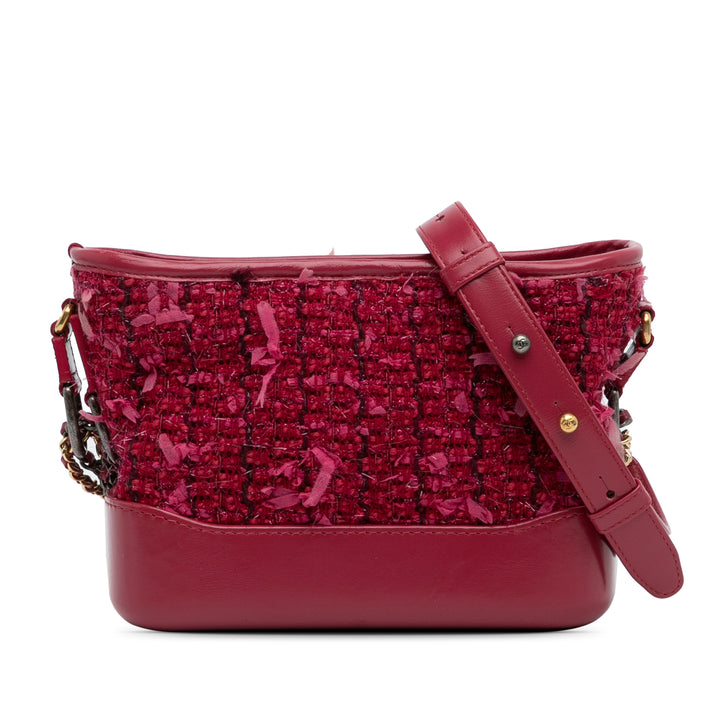 Small Tweed Gabrielle Crossbody Red - Gaby Paris