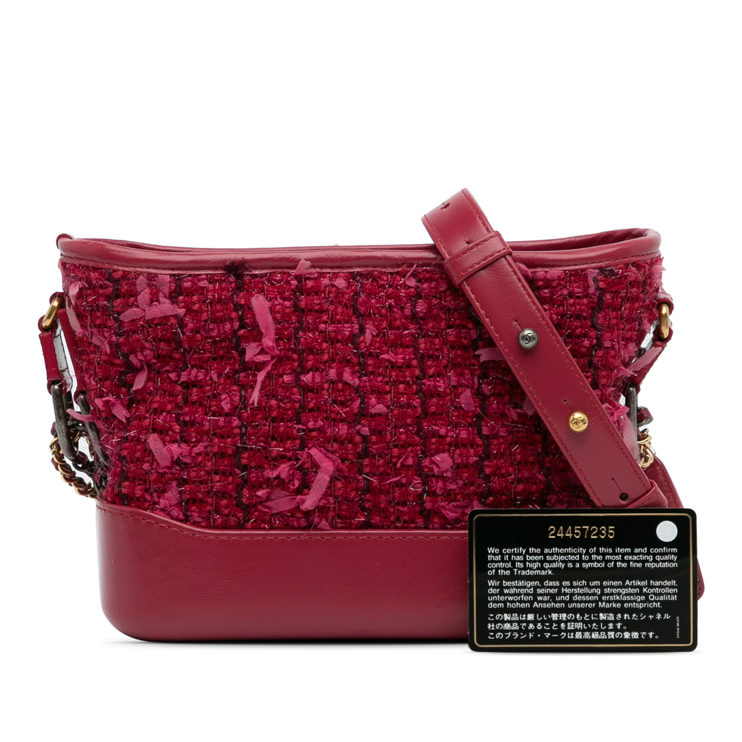 Small Tweed Gabrielle Crossbody Red - Gaby Paris