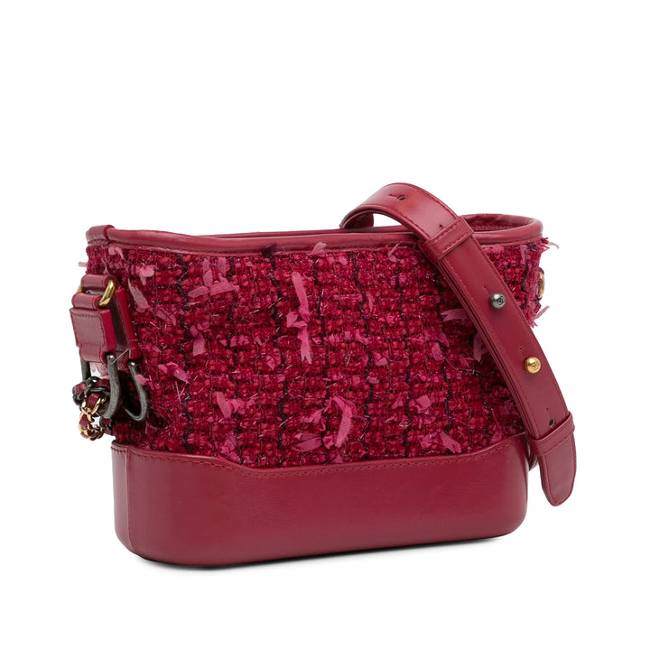 Small Tweed Gabrielle Crossbody Red - Gaby Paris