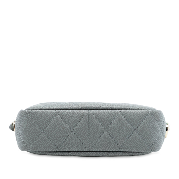 Chanel Mini Matelassé Caviar Coco Pompon Camera Étui