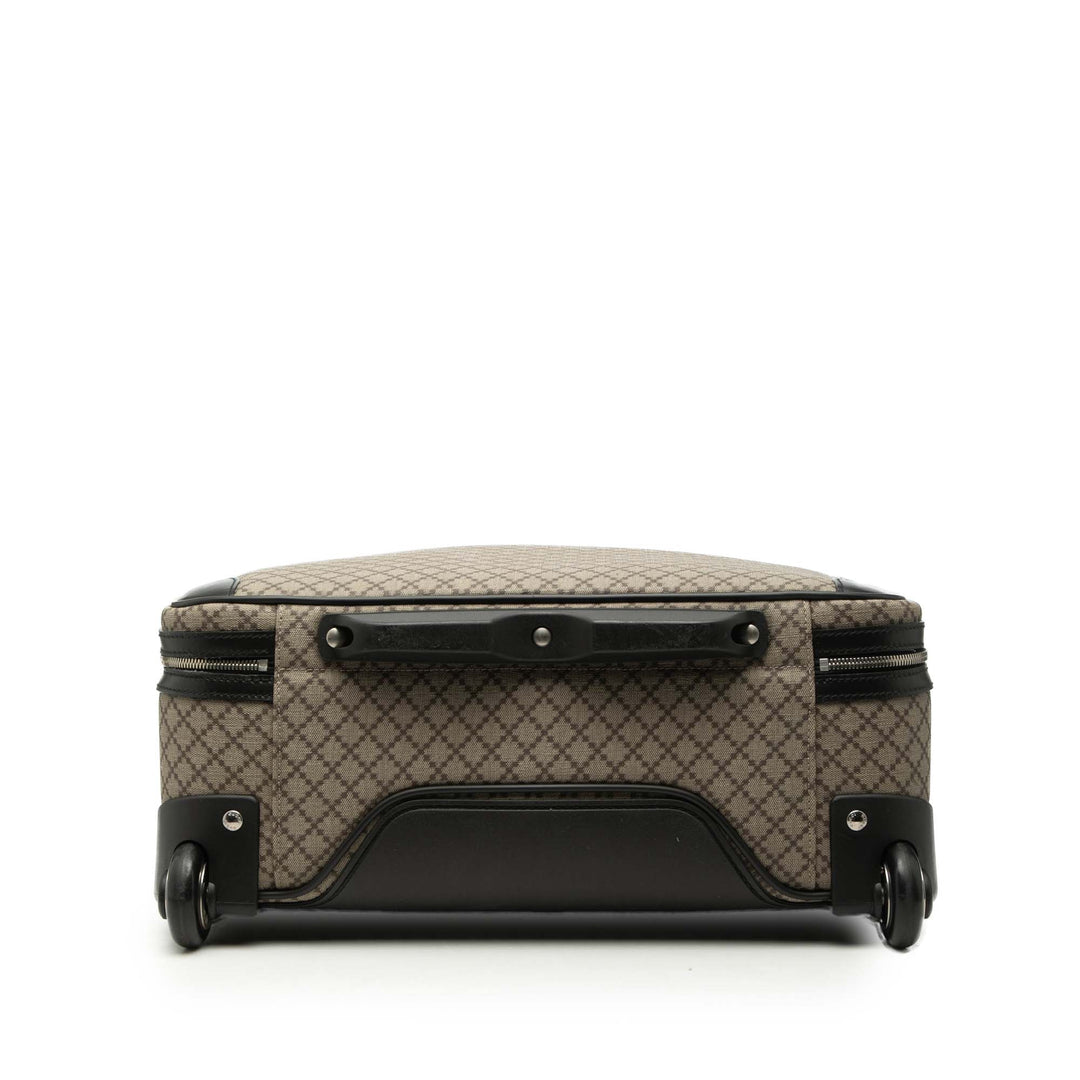 Gucci Diamante Coated Toile Carry On Trolley
