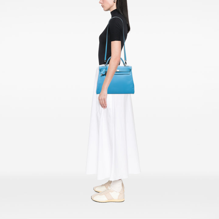 Hermès Candy Verso Kelly II Retourne 32 Epsom Bleu – vue 5 – GABY PARIS