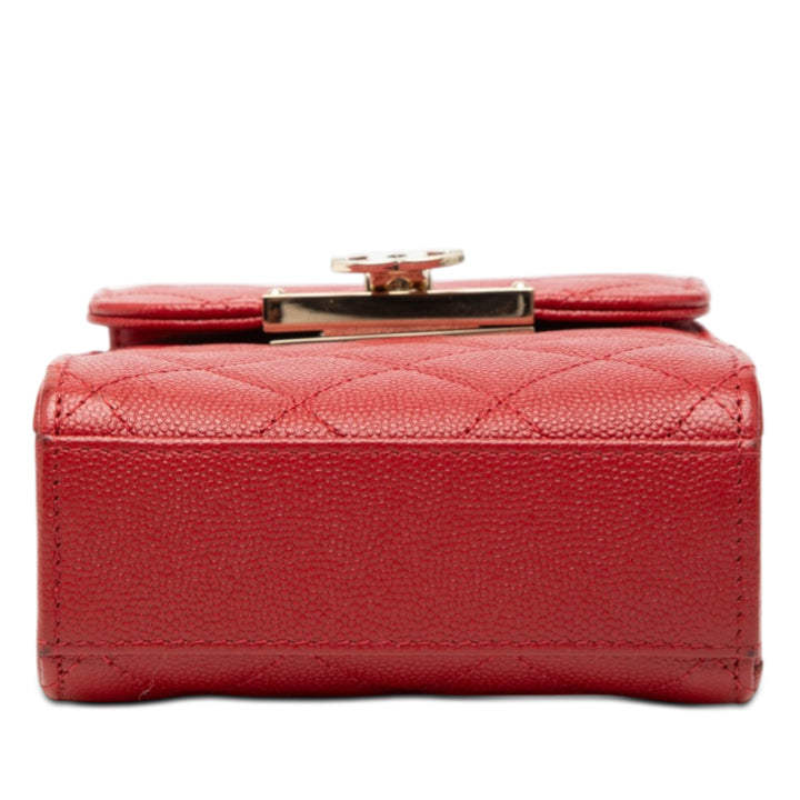 Chanel Matelassé Caviar Golden Class Phone Holder