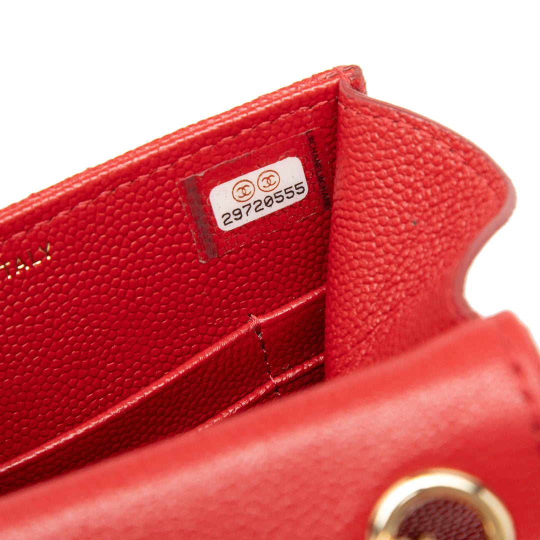 Chanel Matelassé Caviar Golden Class Phone Holder