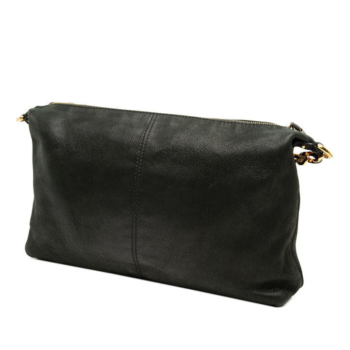Fendi Sac bandoulière Métallisé Vitello Savana Forever Cuir de veau Noir – vue 2 – GABY PARIS