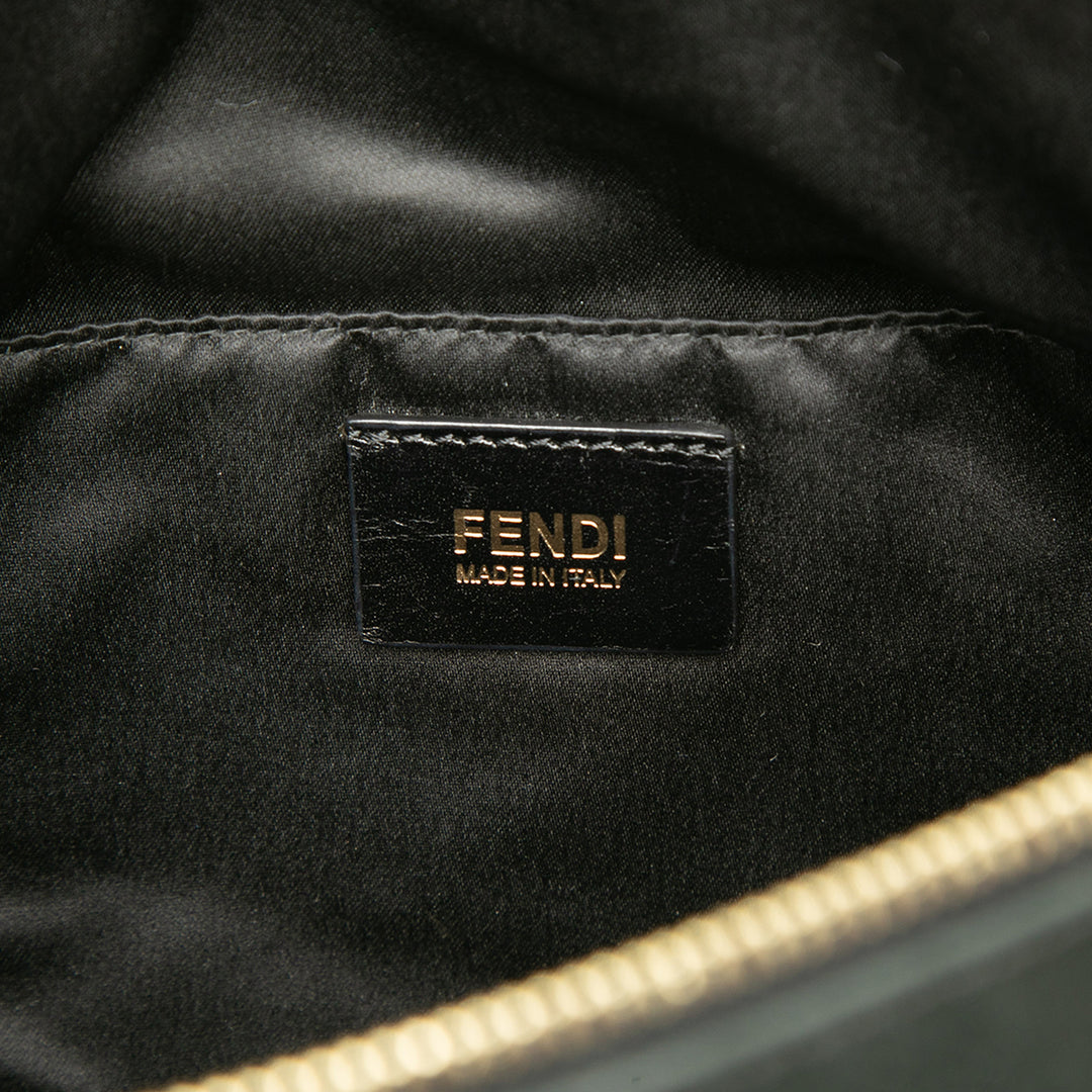 Fendi Sac bandoulière Métallisé Vitello Savana Forever Cuir de veau Noir – vue 5 – GABY PARIS