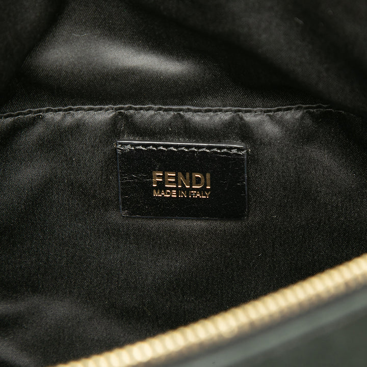 Fendi Sac bandoulière Métallisé Vitello Savana Forever Cuir de veau Noir – vue 5 – GABY PARIS