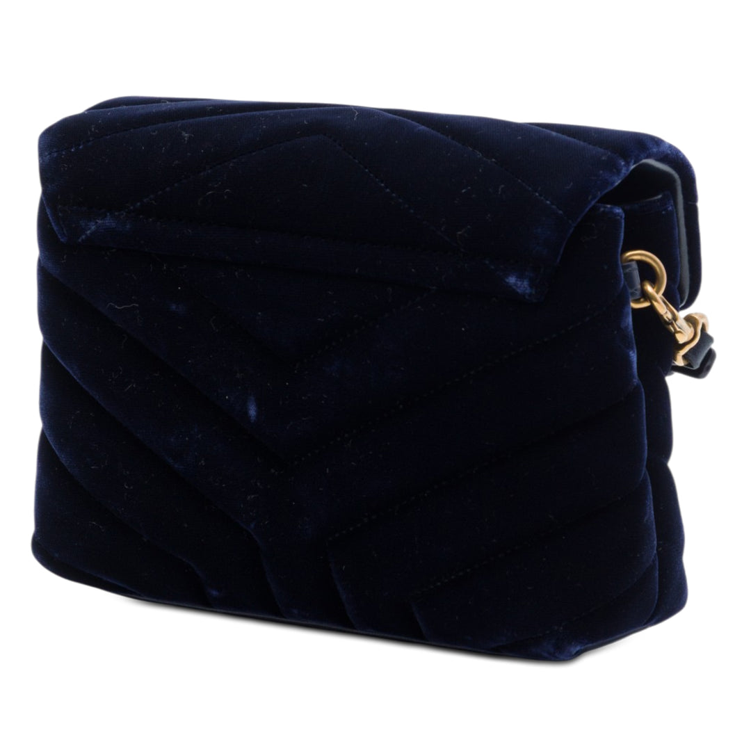 Saint Laurent Toy Matelasse Velours Monogram LouLou Sac porté croisé