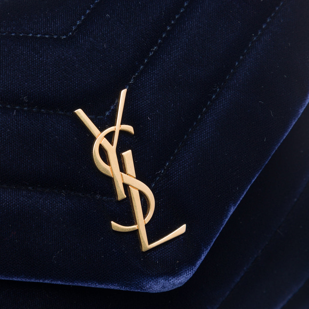 Saint Laurent Toy Matelasse Velours Monogram LouLou Sac porté croisé