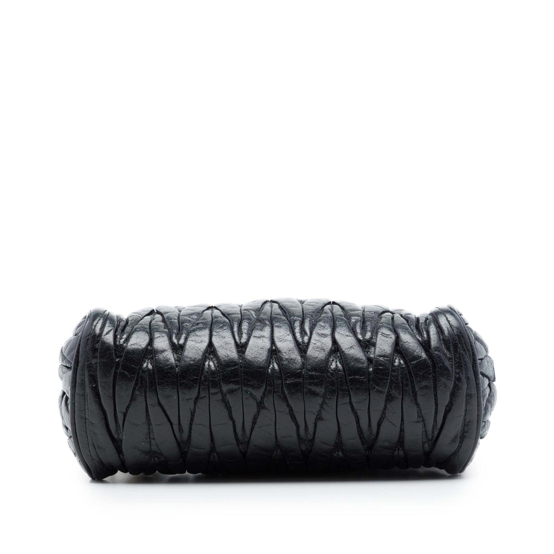 Miu Miu Matelasse Lux Charm Sac Cuir nappa