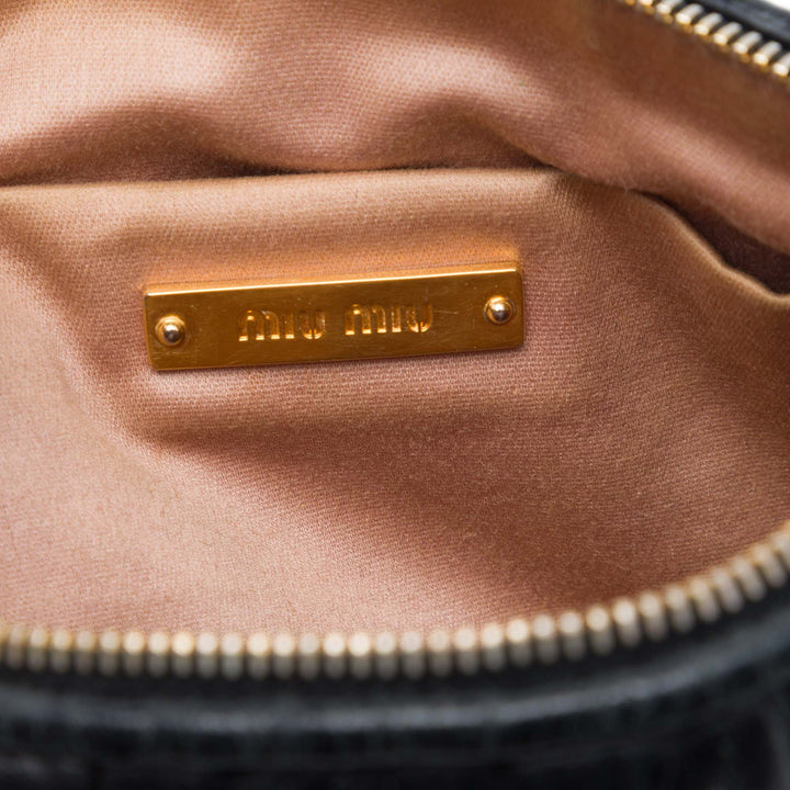 Miu Miu Matelasse Lux Charm Sac Cuir nappa