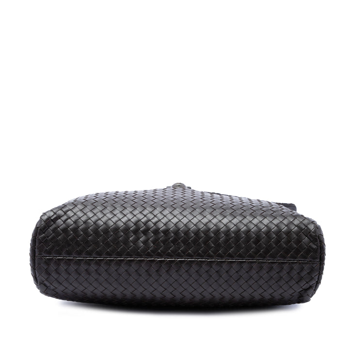 Bottega Veneta Intrecciato Business Sac nappa Marron – vue 3 – GABY PARIS