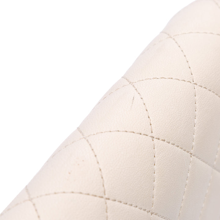 Medium Sheepskin Beauty Lock Flap White - Gaby Paris
