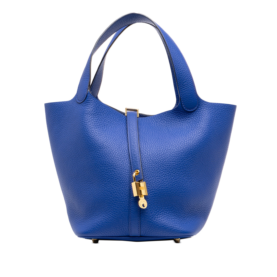 Hermès Picotin Lock 18 Clémence Bleu