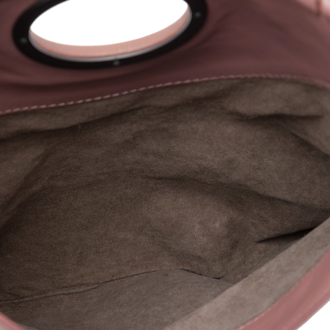 Intrecciato Turn Lock Pochette nappa Rose