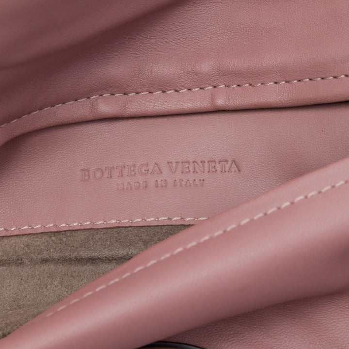 Intrecciato Turn Lock Pochette nappa Rose