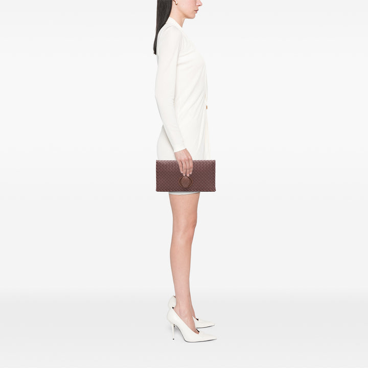 Intrecciato Turn Lock Pochette nappa Rose