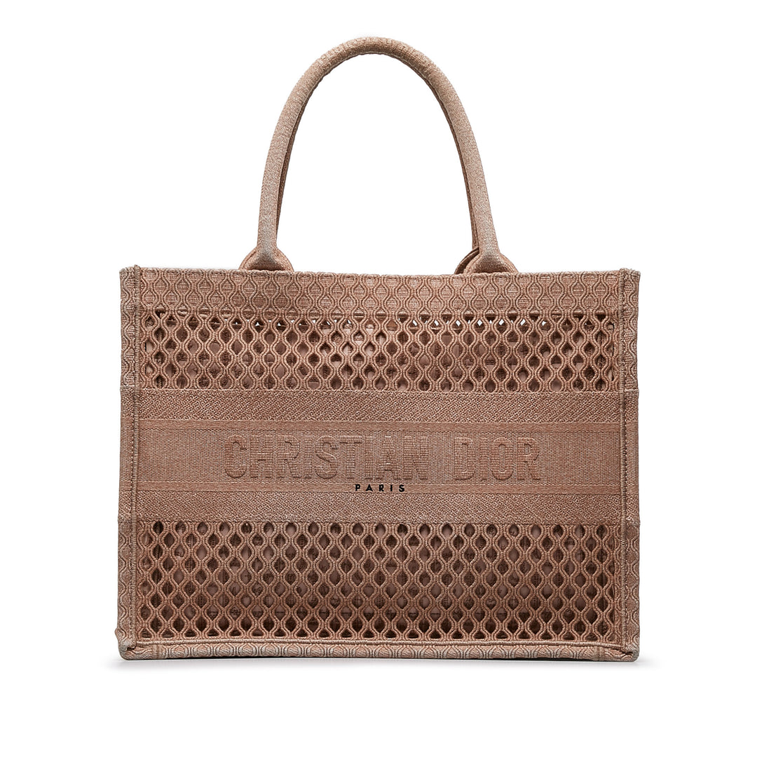 Small Mesh Book Tote Brown - Gaby Paris