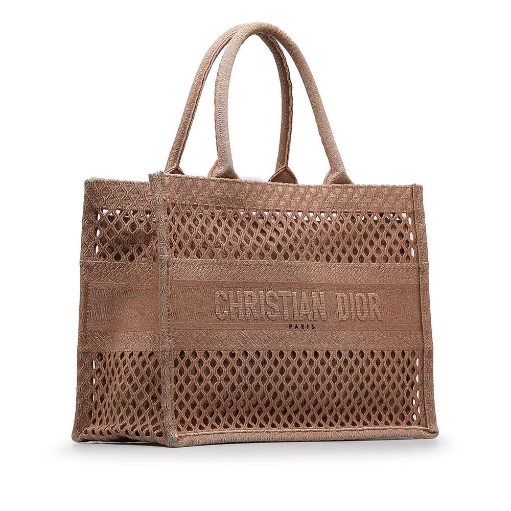 Small Mesh Book Tote Brown - Gaby Paris