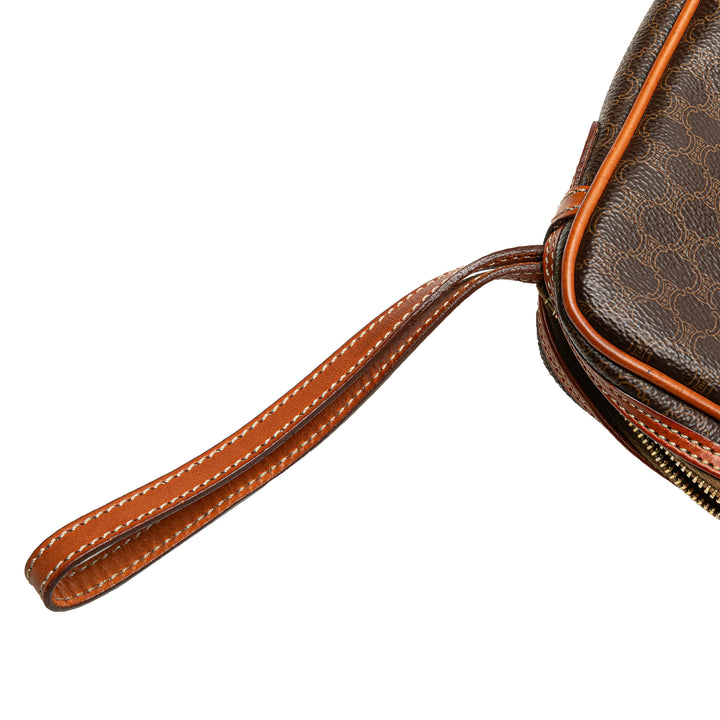 Celine Macadam Coated Toile Pochette Marron – GABY PARIS Authentique