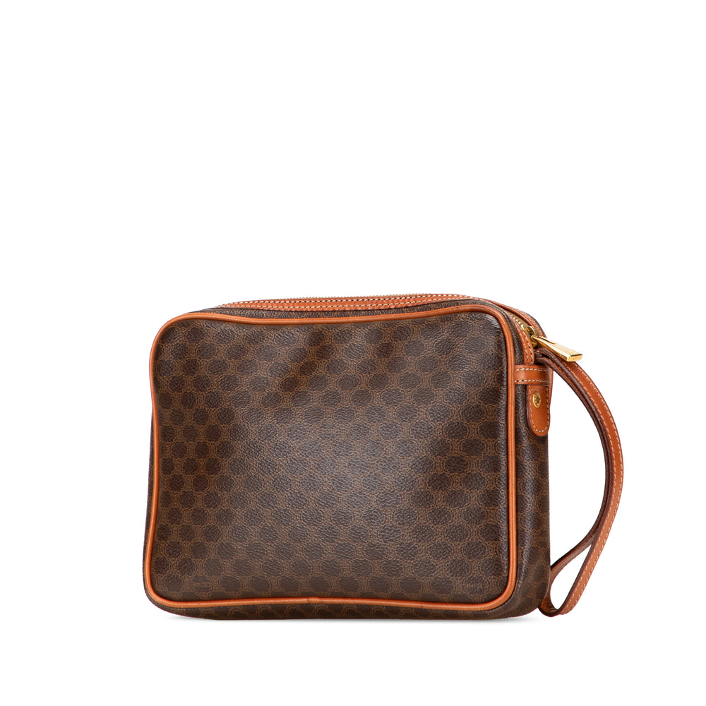 Celine Macadam Coated Toile Pochette Marron – GABY PARIS Authentique